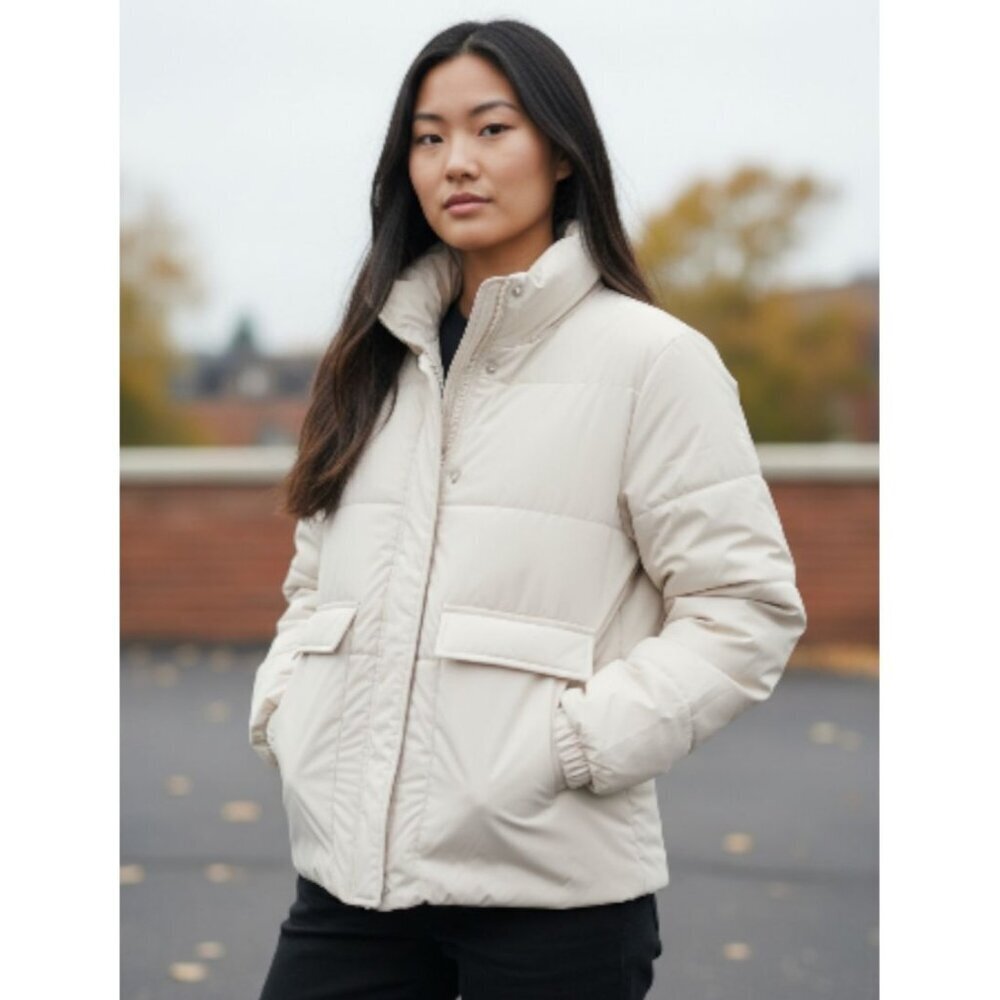 Fabletics All Weather Jacket in Soft Shine bone For Women's L